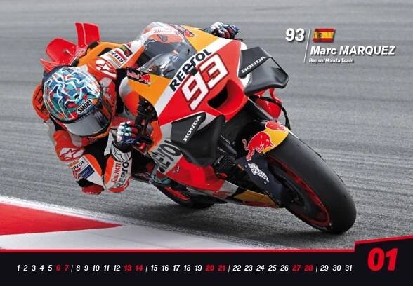 Nástěnný kalendář Moto Grand Prix 2024 - eva-moto.com