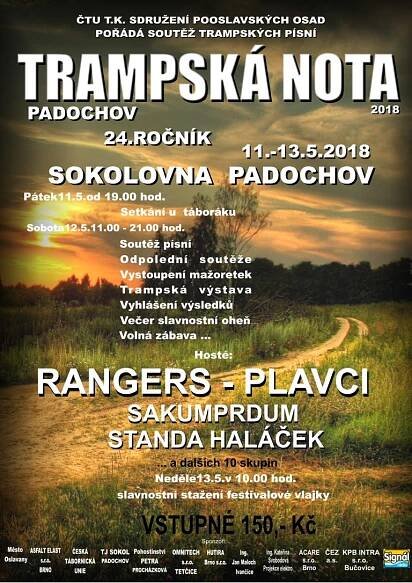 Trampsaká nota 11. – 13.5.2018 – Trampská osada Gredo