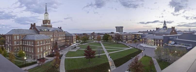 McMicken Commons / Mcmicken Hall and Tangeman University Center TUC from University Pavilion