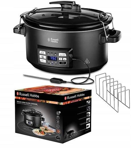 Pomalý hrnec s teploměrem 6,5L Slow Cooker Russell
