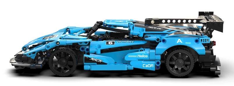 CADA STAVEBNICE TECHNIC SPORTOVNÍ AUTO HELIOS NA DÁLKOVÉ OVLÁDÁNÍ RC 419 DÍLŮ + BT Typ stavební kostky