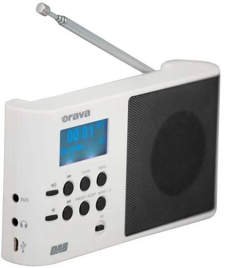 Digitální DAB/FM přenosné rádio