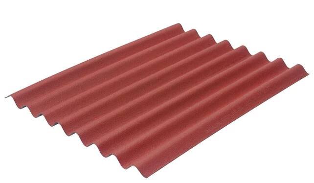 Onduline EASYLINE INTENSE Vlnitá bitumenová deska červená; 100 cm × 76 cm × 2,6 mm
