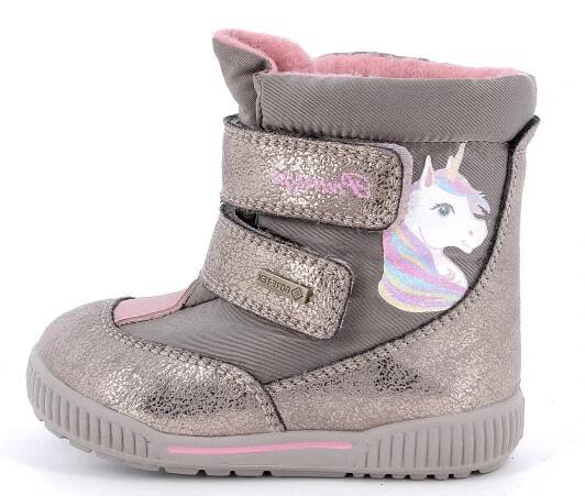 Primigi dívčí zimní kotníčková obuv s Goretex membránou 2861800 šedá 26
