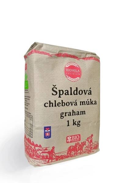 BIOMILA Špaldová chlebová múka graham BIO 1kg