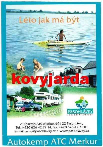 Pasohlávky - Autokemp ATC Merkur / Nové Mlýny, Hustopeče, Brno-venkov - Pohlednice místopis