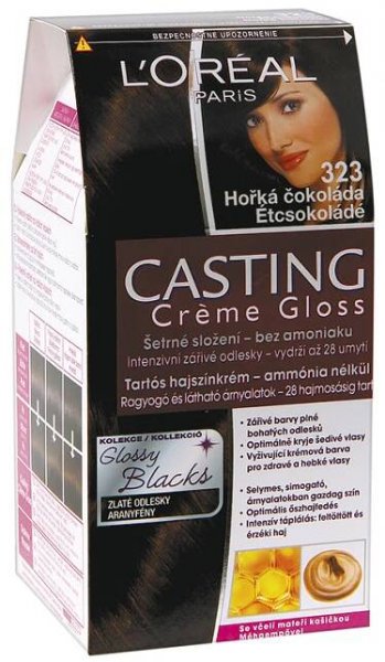 L'Oréal Casting Crème Gloss barva na vlasy hořká čokoládová 323