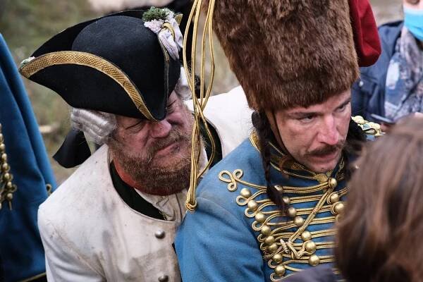 Maršál Hadik: Dobytí Berlína - Z natáčení - Győző Szabó, Áron Molnár