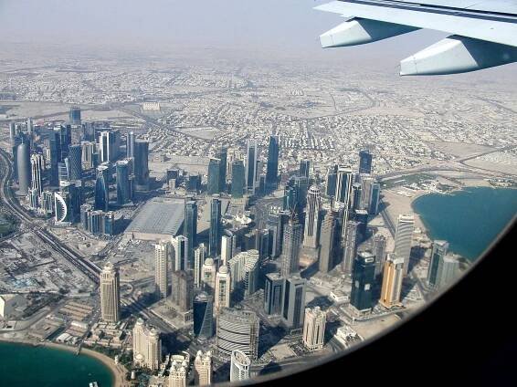 Blick auf die Hauptstadt von Katar. Doha.