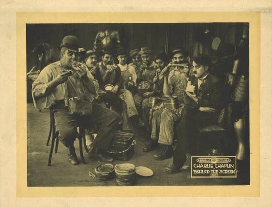 Eric Campbell, Albert Austin, Charlie Chaplin - Chaplin ve filmovém ateliéru - Fotosky