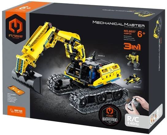 Robotický bagr 3v1 na dálkové ovládání 430 dílků iM.Master