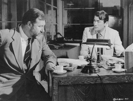 Děla z Navarone - Z filmu - James Robertson Justice, Gregory Peck