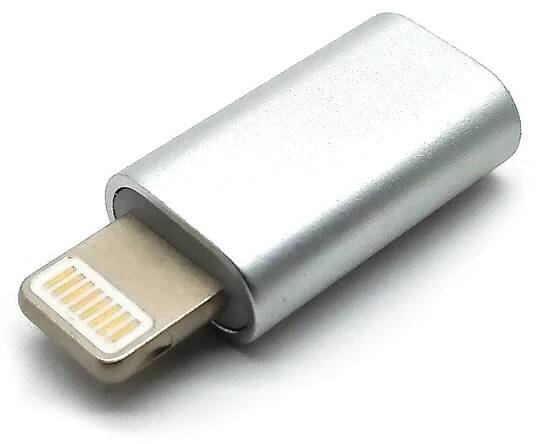 XtendLan adaptér z micro USB na Lightning, stříbrný