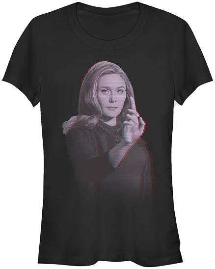 Marvel - WandaVision - Scarlet Witch Wanda Video Glitch Overlay - Dámské Tričko