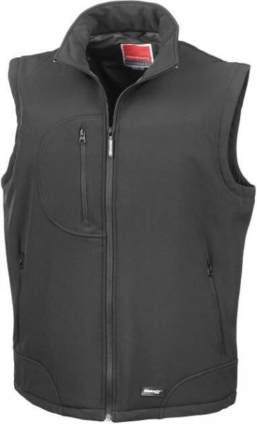 Vesta Result Soft Shell Bodywarmer Black, Black