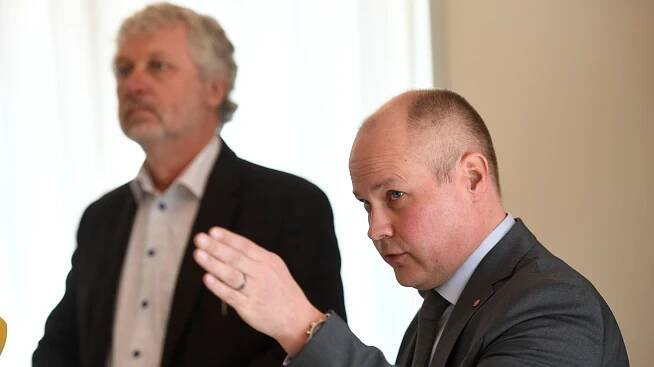 Morgan Johansson och Peter Eriksson i möte med Google och Twitter
