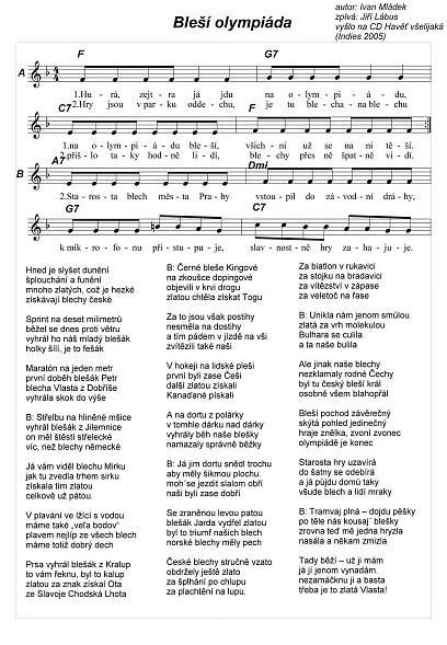 olympiáda - Hledat Googlem | Kids songs, Sheet music, Songs