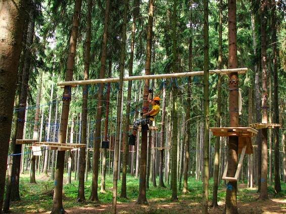 Lanový park Veverák u Olomouce