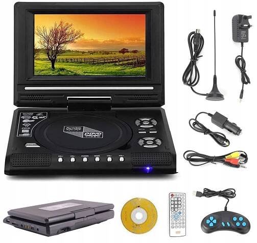 PŘENOSNÝ DVD PŘEHRÁVAČ USB/SD PRO VIDEO HRY A KONZOLI