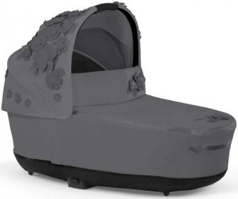 CYBEX Priam Lux Carry Cot Simply Flowers 2023 Dream Grey
