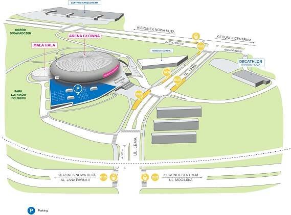 TAURON Arena Krakow_mapa_przestrzenna