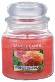 Yankee Candle 411g sun-drenched apricot rose, vonná svíčka