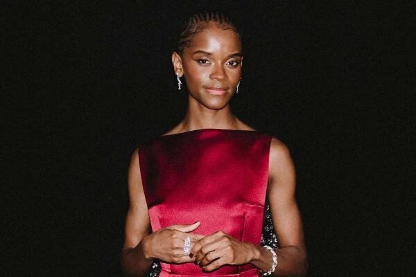  Letitia Wright attends the EE BAFTA Film Awards Dinner 2025 at The Royal Festival Hall on February 16, 2025 in London, England. 
