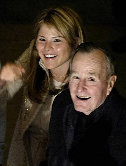 Jenna Bush Hager; Former US President George H.W. Bush