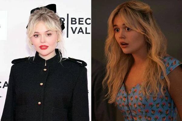 Emily Alyn Lind attends the 'We Were Liars' Tribeca Festival screening on June 10, 2025, in New York City; Emily Alyn Lind as Cadence on 'We Were Liars'