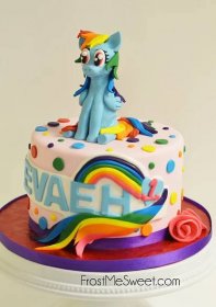 My Little Pony Rainbow Dash Cake