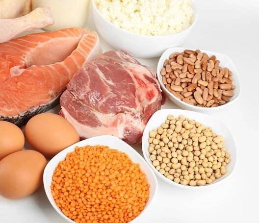 Potravin s vysokým obsahem bílkovin — Stock obrázek