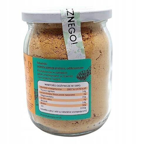 KruKam Ořechová pasta v prášku 250 g 100% arašídové máslo v prášku Příchuť orzechowy