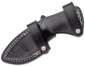 Lionsteel Fixed Blade M390 Stone washed, Solid GREEEN CANVAS Handle, leather sheath H2 CVG - Taktické nože s pevnou čepelí
