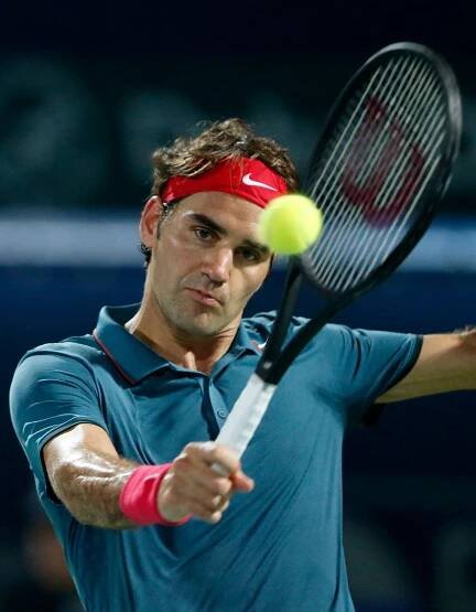 Federer rázně utnul v Dubaji vítěznou Berdychovu sérii