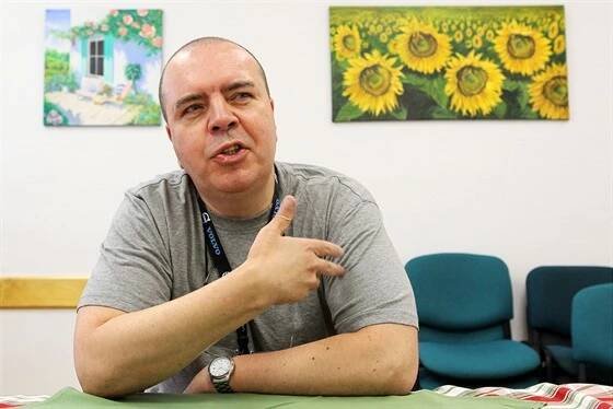 Zdeněk Vocásek ve věznici v Horním Slavkově.