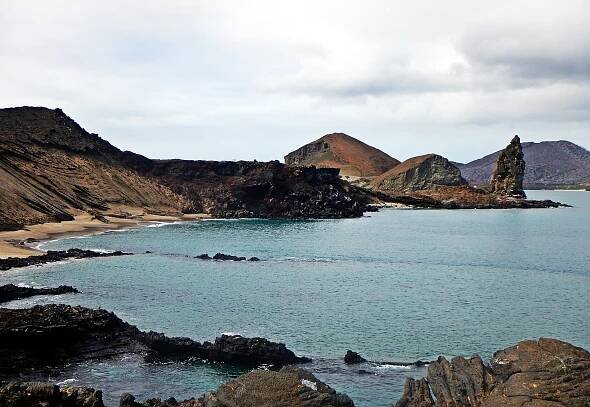 Bartolome Island coastline, Galapagos