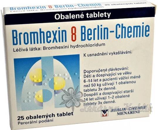 BROMHEXIN BERLIN-CHEMIE POR 8MG TBL OBD 25