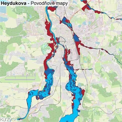 Heydukova - mapy | Kurzy.cz