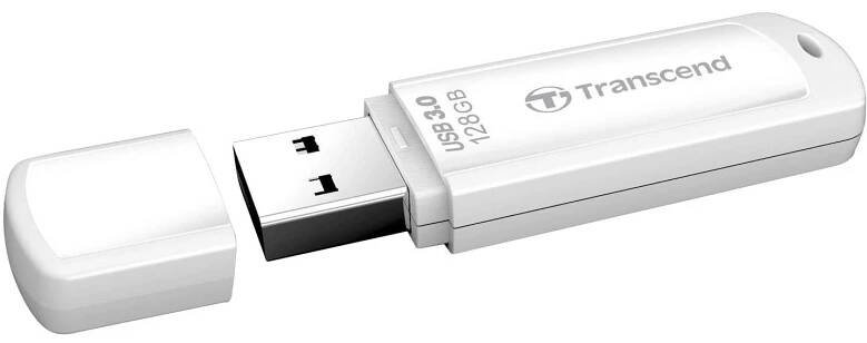 Transcend JetFlash® 730 USB flash disk 128 GB bílá TS128GJF730 USB 3.2 Gen 1 (USB 3.0)