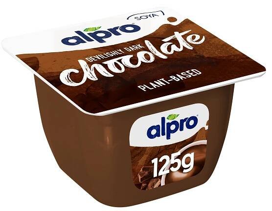 Alpro Sójový dezert s příchutí hořké čokolády 4×125 g