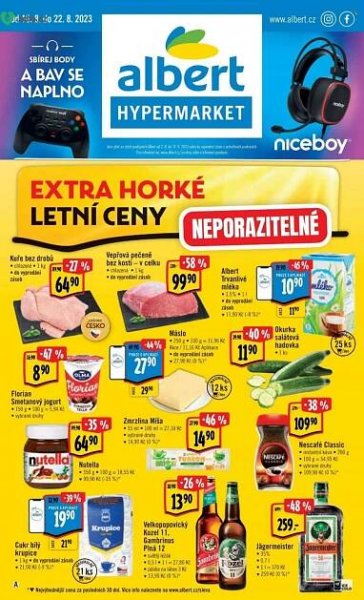 Albert Hypermarket leták akce od 16.08.2023 do 22.08.2023 NEAKTUÁLNÍ ...