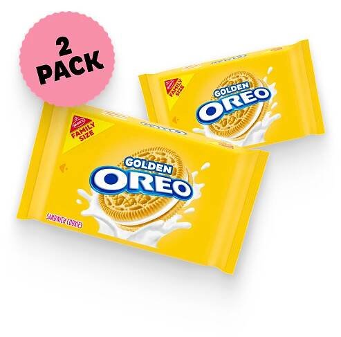 OREO Golden Sandwich Cookies, Family Size