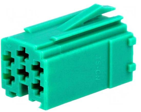 Zelený Mini ISO konektor 4carmedia 331441-2