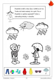 Pracovní listy pro předškoláky jaro léto podzim zima - Školka-online