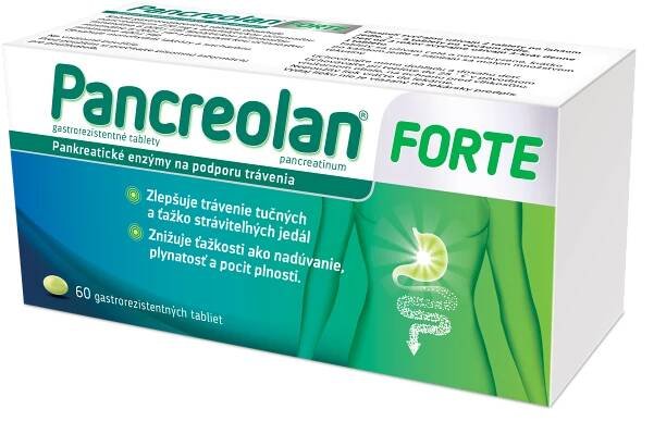 PANCREOLAN FORTE 60 tabliet – Obrázok 1