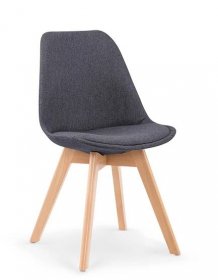 Jídelní židle K303 tmavě šedá - Dřevěné jídelní židle čaloun