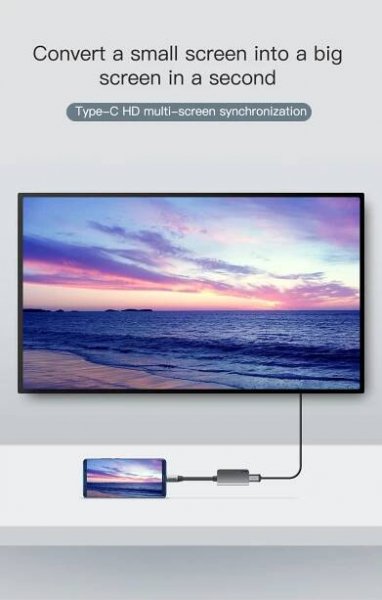 Baseus rozbočovač USB-C na HDMI 4K / Type-C PD - tmavě šedý