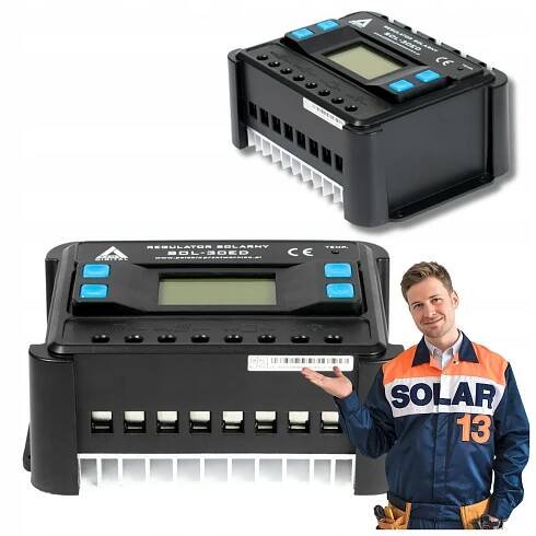 Solární regulátor nabíjení pwm sol 30ed pro akumulátory 12v/24v 30a