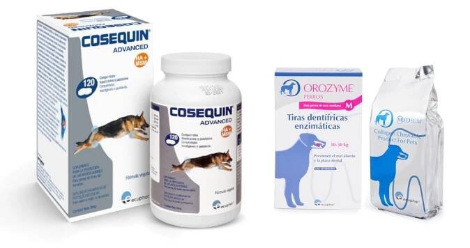 Cosequin Advance pro psy 2 x 120 tablet + Žvýkací tablety Orozyme M zdarma - 2 x120 tablet + Medium Dogs(141 g)