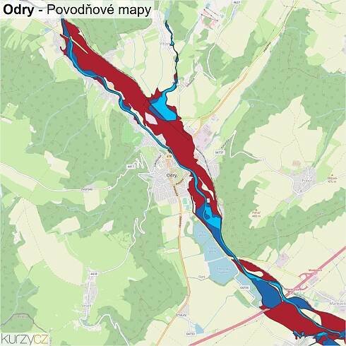 Odry - mapy | Kurzy.cz